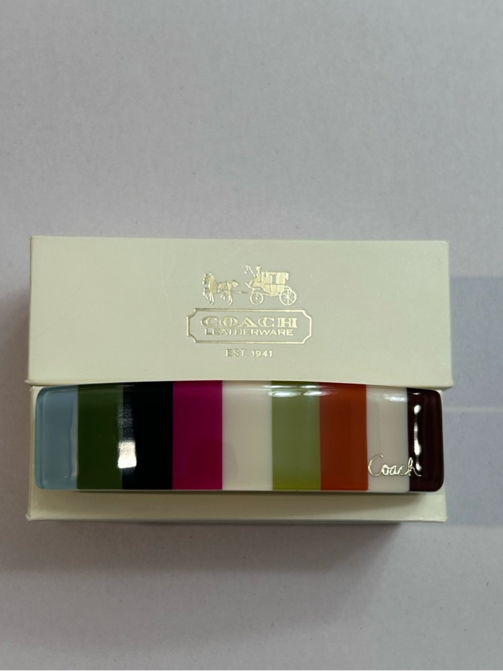 Coach Legacy Anniversary Hair Barrette